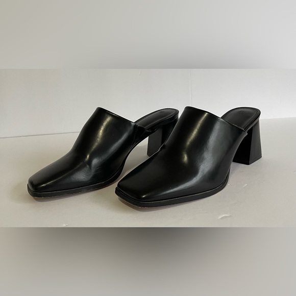 Women’s Chunky Stacked Heel Mules. - Picture 1 of 6